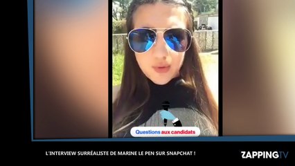 Marine Le Pen : après son interview Snapchat, elle est moquée sur les réseaux sociaux (vidéo)