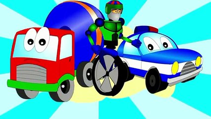 Learning colors. Coloring book “Colorful vehicles!”. Let’s color a truck crane