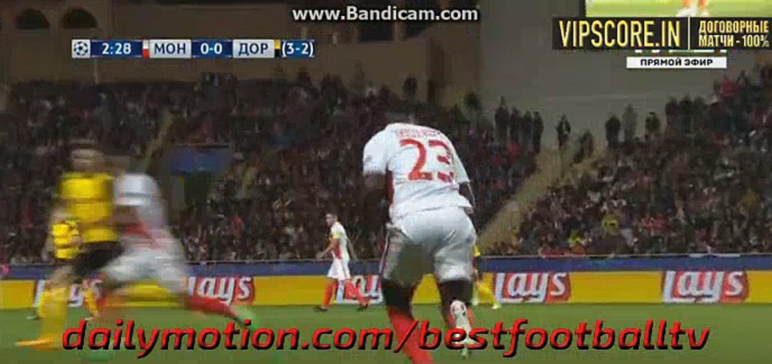1-0 Kylian Mbappe Goal HD - AS Monaco v. Borussia Dortmund - Champions League - 19/04/2017 HD