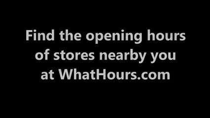 The opening hours of stores near me