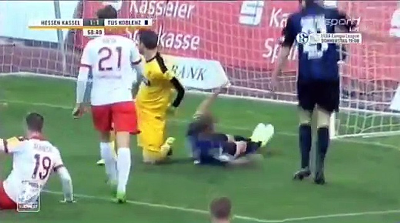 Hessen Kassel 1:2 Tus Koblenz  (German Regionalliga South-West17 April 2017)