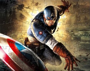 Puzzle Game Captain America  - Marvel - Jigsaw Puzzles - Puzle Kid