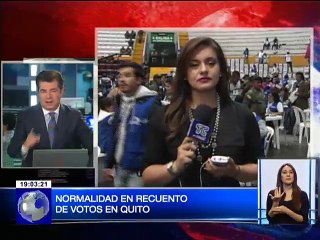 Con normalidad se realiza el recuento de votos en Quito