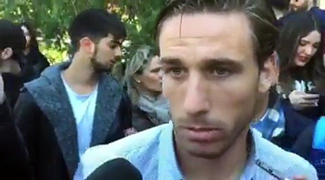 Lazio nelle Scuole, Lucas Biglia ai microfoni dei cronisti presenti
