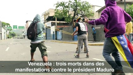 Venezuela: 3 morts et un nouvel appel à manifester