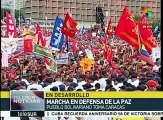 Venezuela: chavistas toman Caracas en defensa de la paz y soberanía