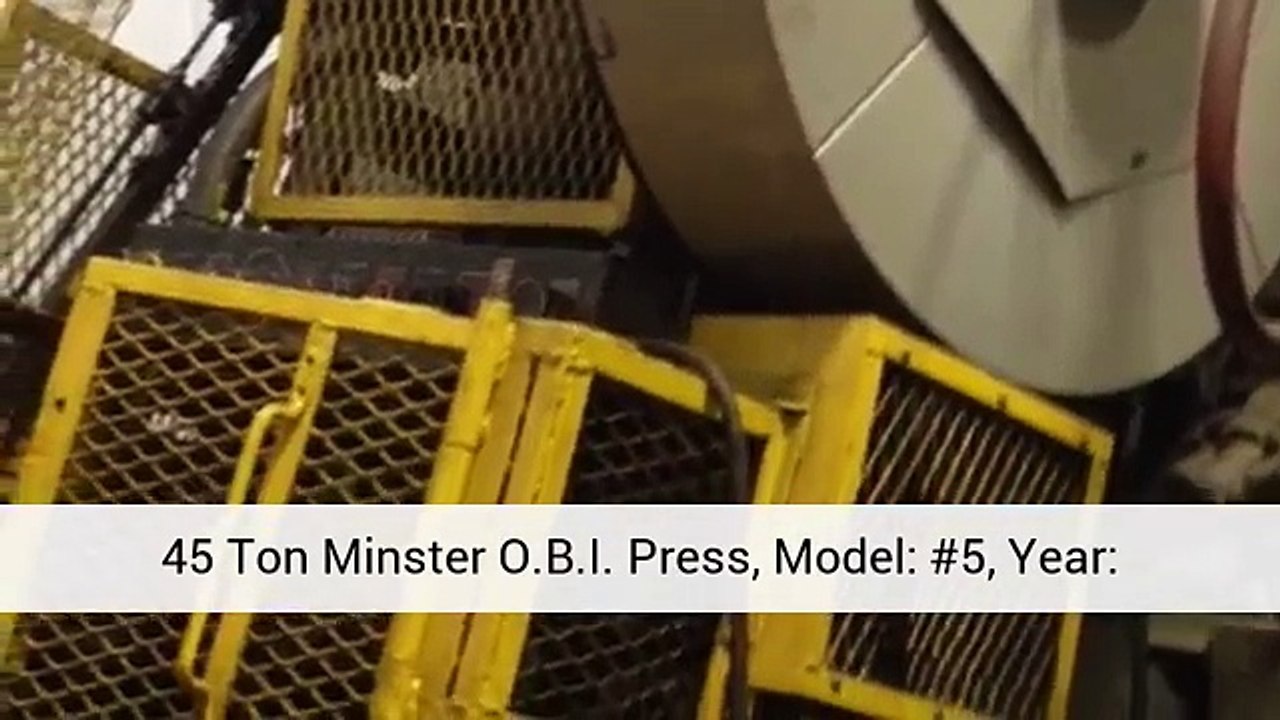 45 Ton Minster O.B.I. Press For Sale