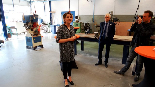 Wethouder Mourik opent Open Coffee - Voorne Putten Werkt / Spijkenisse 2017