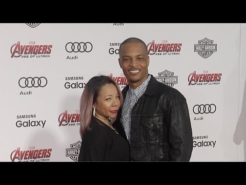T.I. and Tameka TINY Cottle Avengers: Age of Ultron World Premiere Red Carpet
