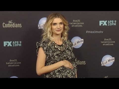 Megan Ferguson Pregnant FX's The Comedians Red Carpet Premiere Arrivals