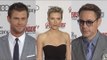 Marvel's Avengers: Age of Ultron Red Carpet Premiere Scarlett Johansson, Robert Downey Jr.