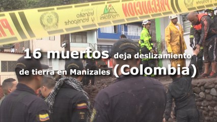 Asciende a 14 cifra de muertos y 9 desaparecidos por lluvias en Manizales