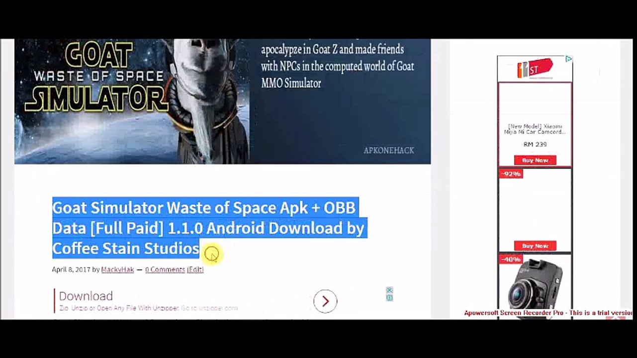 Goat Simulator Waste of Space Apk + OBB Data [Full Paid] 1.1.0 Android