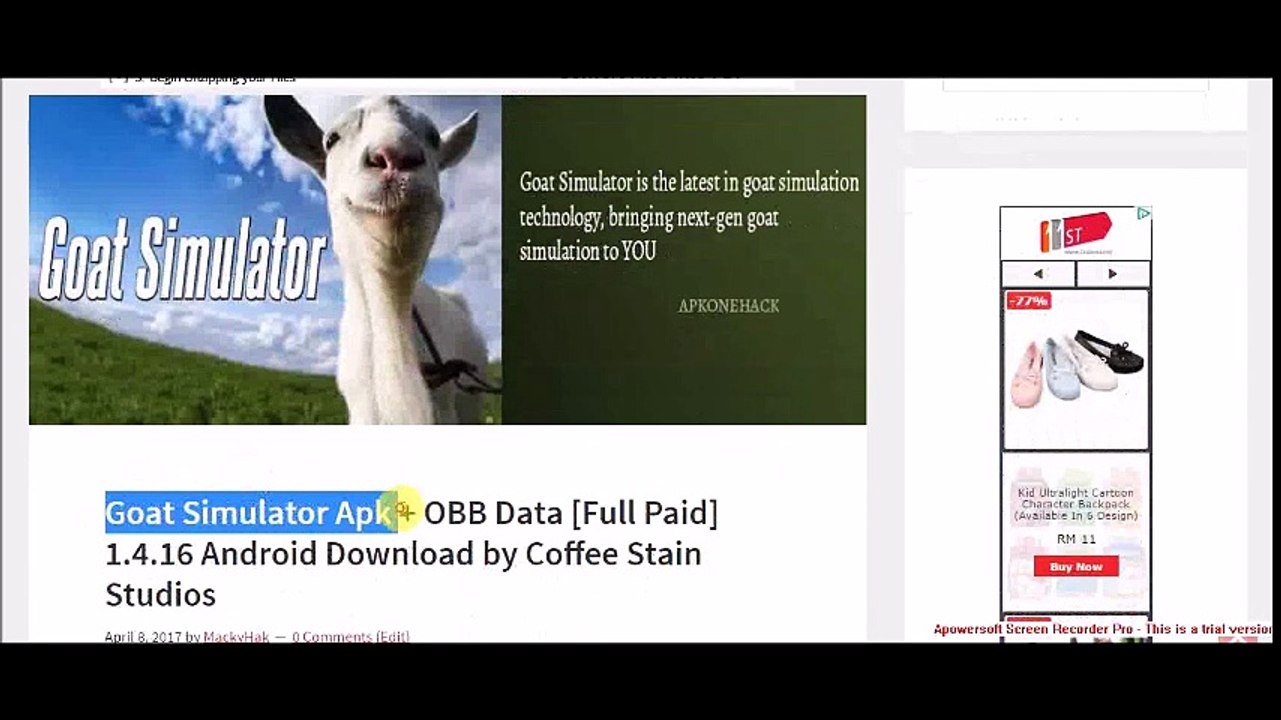 Goat Simulator Apk + OBB Data [Full Paid] 1.4.16 Android Download by Coffee Stain Studios