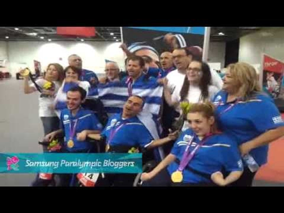 Grigoris Polychronidis - Celebrating, Paralympics 2012