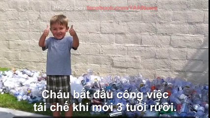 Cậu bé 7 tuổi làm chủ doanh nghiệp tái chế rác tại California