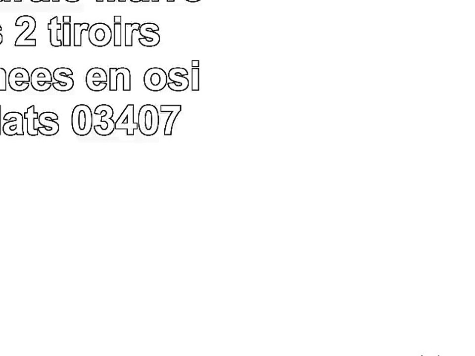 Étagère murale Marron en bois 2 tiroirs avec poignées en osier pour plats 03407