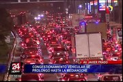 Sigue sin solucionarse la caótica congestión vehicular en la avenida Javier Prado