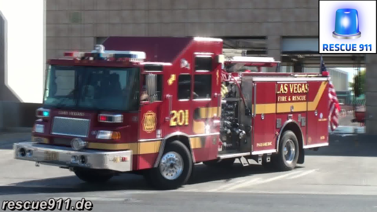 Rescue 1 + Engine 201 Las Vegas Fire-Rescue