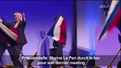 France: Marine Le Pen durcit le ton pour son dernier meeting