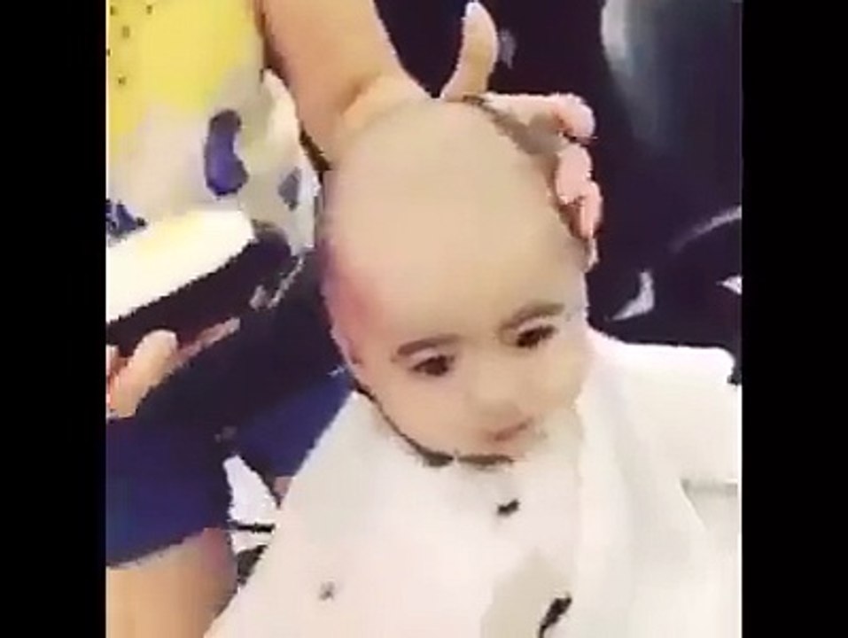 Cute Baby Shaving Head || never Seen Before || So Funny