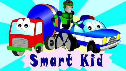 Truck and musical instruments. Cartoons for Kids