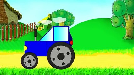 Tractors cartoons for children