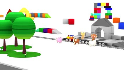Cartoon Cars & Trains - FIND the FARM ANIMAL! - Animated Jigsaw Puzzle