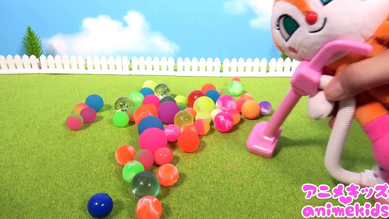 アンパンマン アニメ おもちゃ ドキンちゃん バイキンマンとだだんだんを掃除機で吸っちゃうよ❤ お片付けしようね！ animekids アニメキッズ animation Anpanman Toy