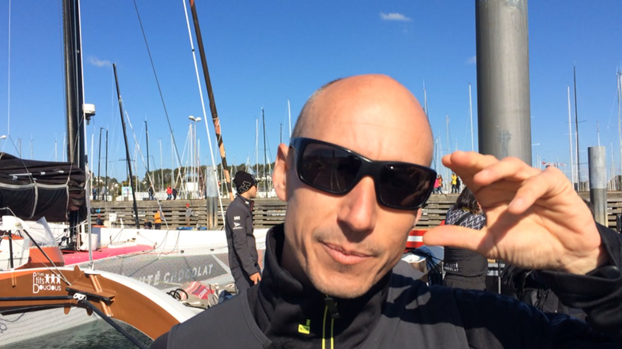 Armel Tripon et son Multi50 Réauté  chocolat