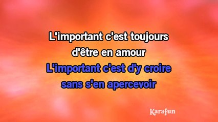 Pascal Obispo - L'important c'est d'aimer KARAOKE / INSTRUMENTAL