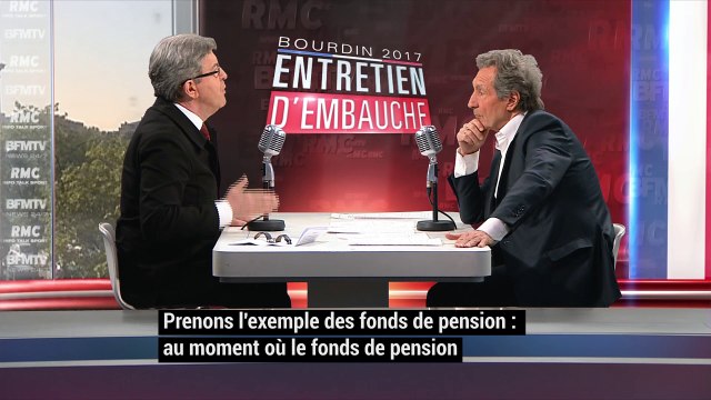 Jean-Luc Mélenchon passe son entretien d’embauche chez Jean-Jacques Bourdin