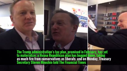 On Monday, Mr. Spicer said that Mr. Trump remained under audit