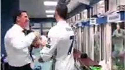 cr7 dans les vestiares