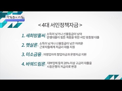 대출 고민하고 있으면 꼭 봐 ‘4대 서민정책자금’ [광화문의 아침] 421회 20170214