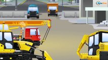 The Excavator Cartoon Compilation for children - Trucks and other Excavators Kids Animation