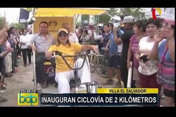 Villa El Salvador: inauguran importante ciclovía de 2 kilómetros