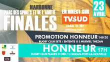 DIRECT : Finales de Rugby au parc des sports et de l'amitié à Narbonne