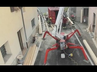 Camerino (MC) - Terremoto, lavori a Pontelatrave (20.04.17)