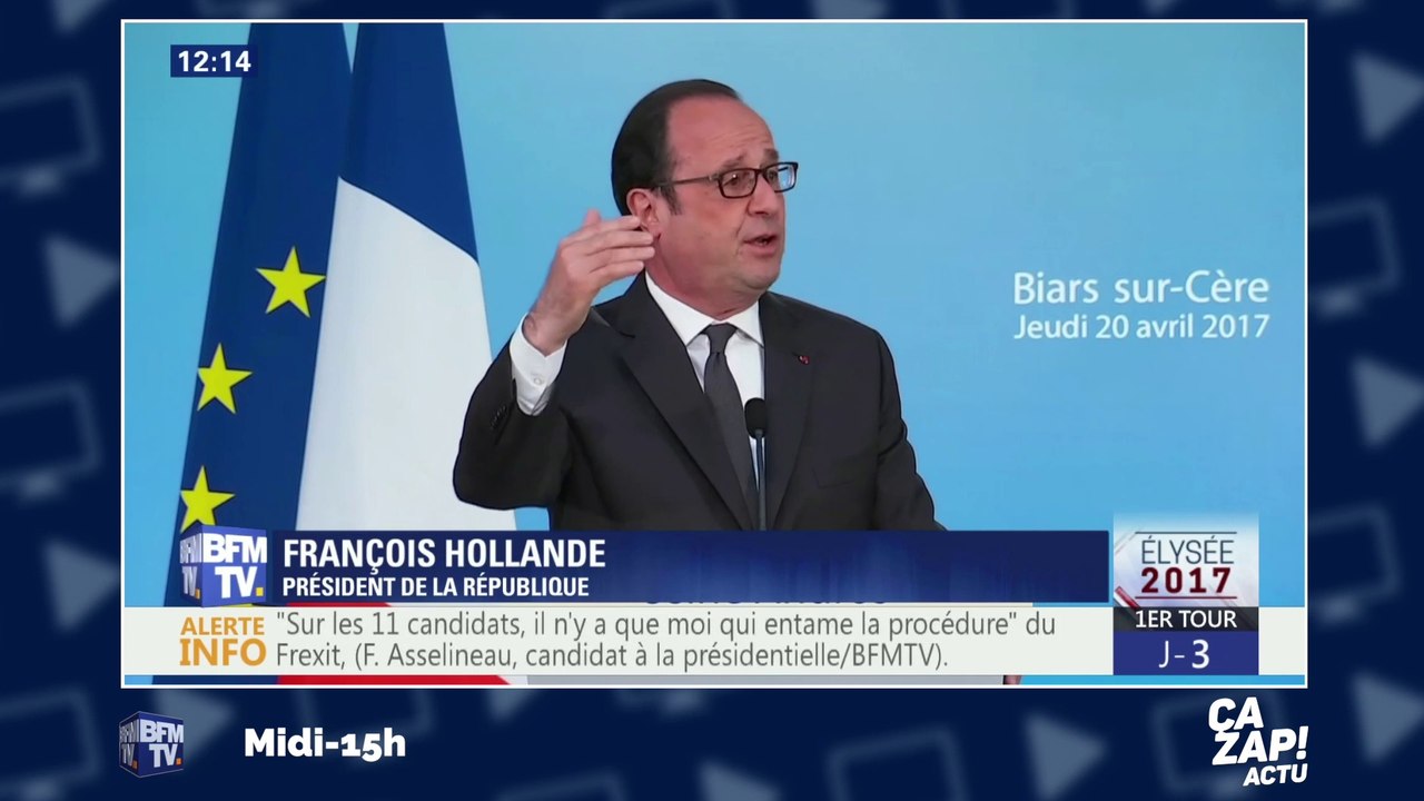 François Hollande : "Je laisserai à mon successeur un pays en bien meilleur état que celui que j'ai trouvé