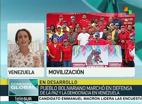 Marchas de bolivarianos y opositores muestran dos caras de Venezuela