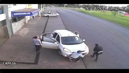 VIDEO MOSTRA TROCA DE TIROS QUE MATOU TAXISTA EM POSTO DE GASOLINA NO DF