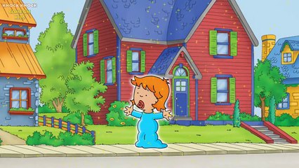 Caillou Simpsons Merged Family - Nursery Rhymes for kids - Caillou Finger family Song