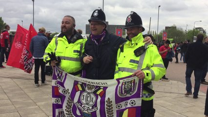 Les supporters d'Anderlecht croient au miracle face à Manchester