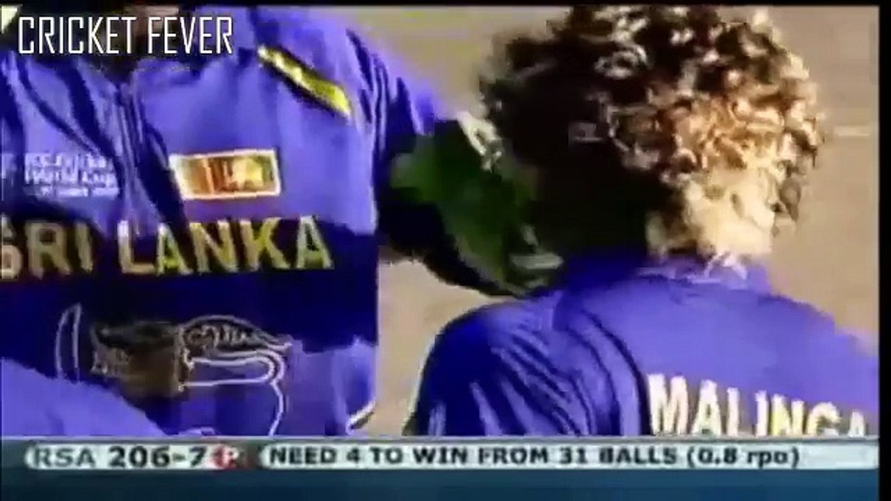 Lasith Malinga 4 Wickets in 4 Balls in Cricket   W W W W