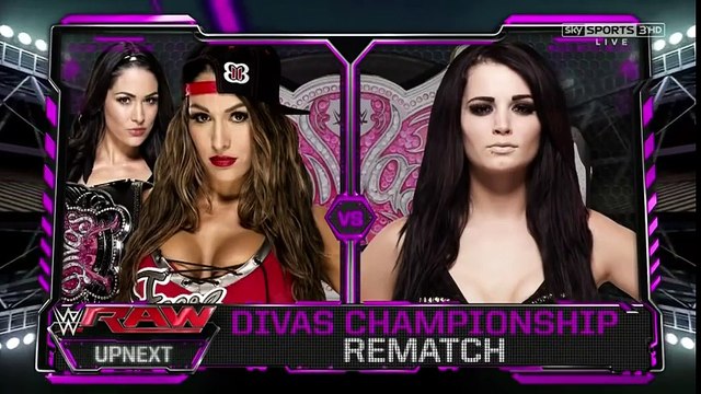 WWE Raw Paige Vs Nikki Bella, Aj Lee Returns, Español - Latino