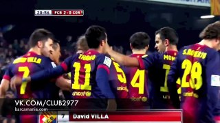 FC Barcelona - Cordoba -- 2-0 Villa -- 10.01.13