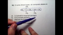 18° Exercício de Química Orgânica