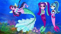 My Little Pony MLP Equestria Girls Transforms with Animation into Mermaid Love Story