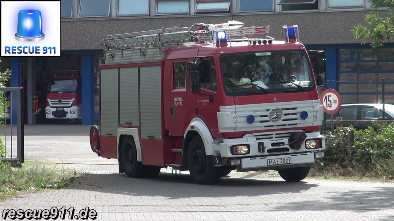 HLF BF Mannheim FW Mitte - 'Wussten Sie jetzt dass die da rausfahren?'